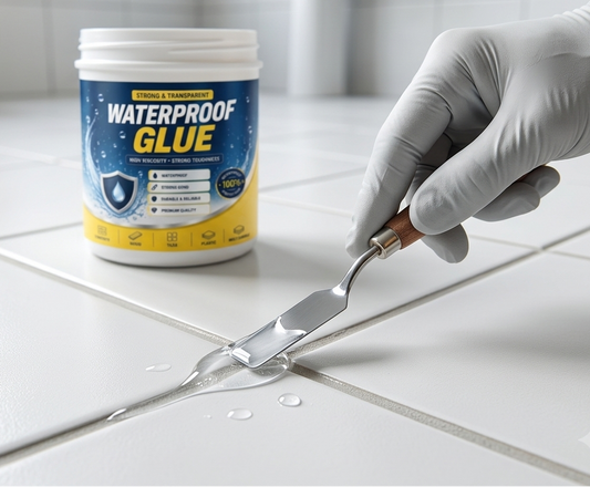 Transparent waterproof glue