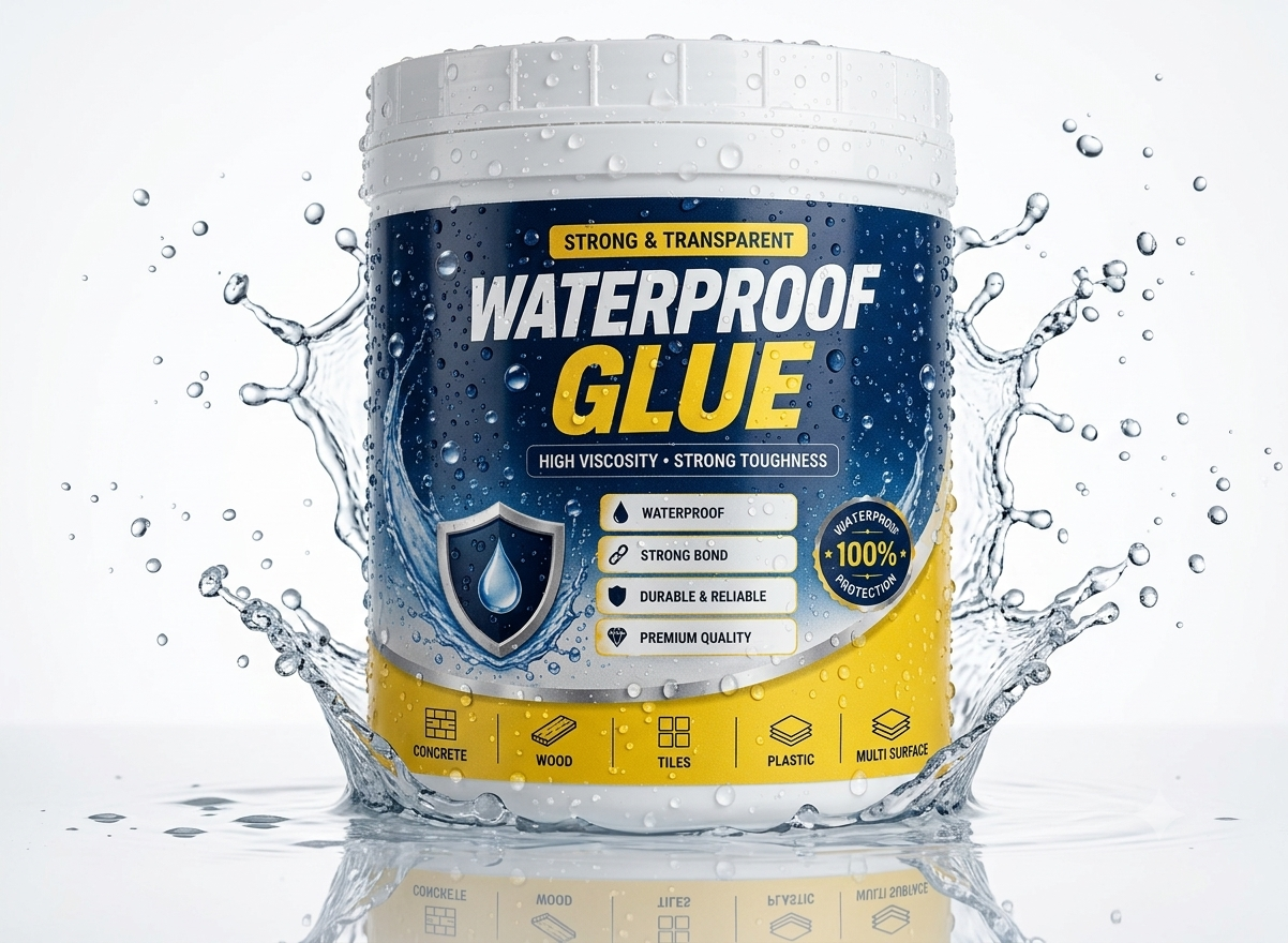 Transparent waterproof glue