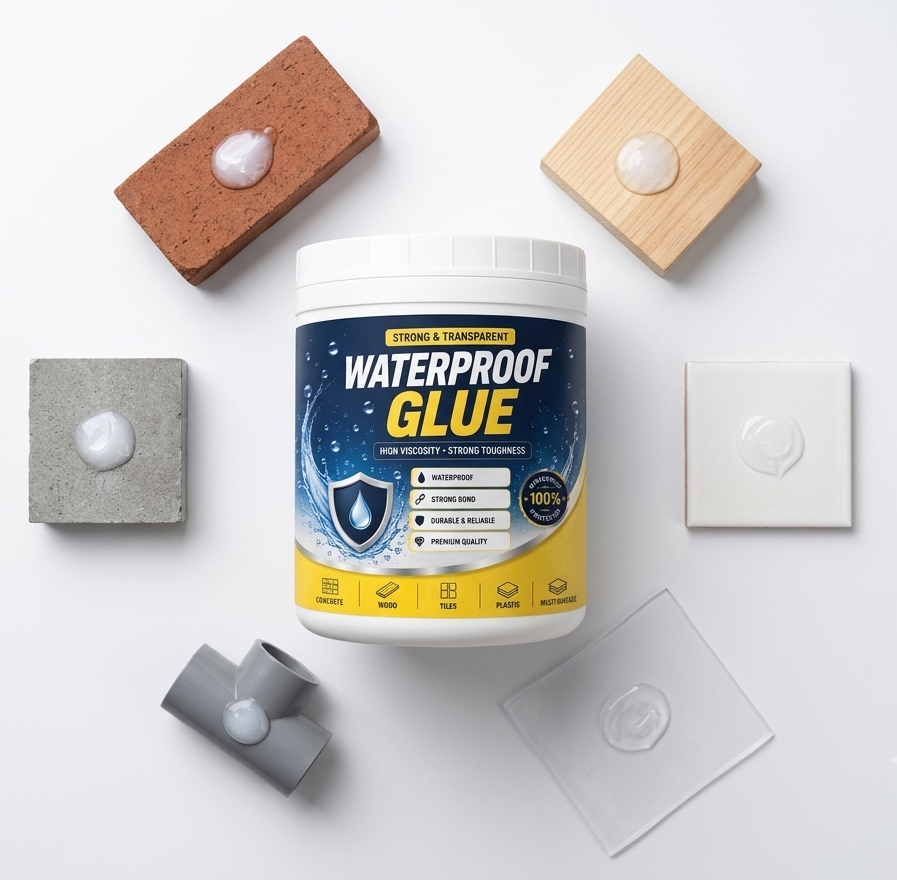 Transparent waterproof glue