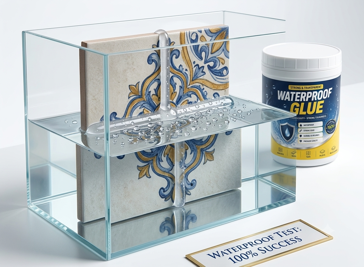 Transparent waterproof glue