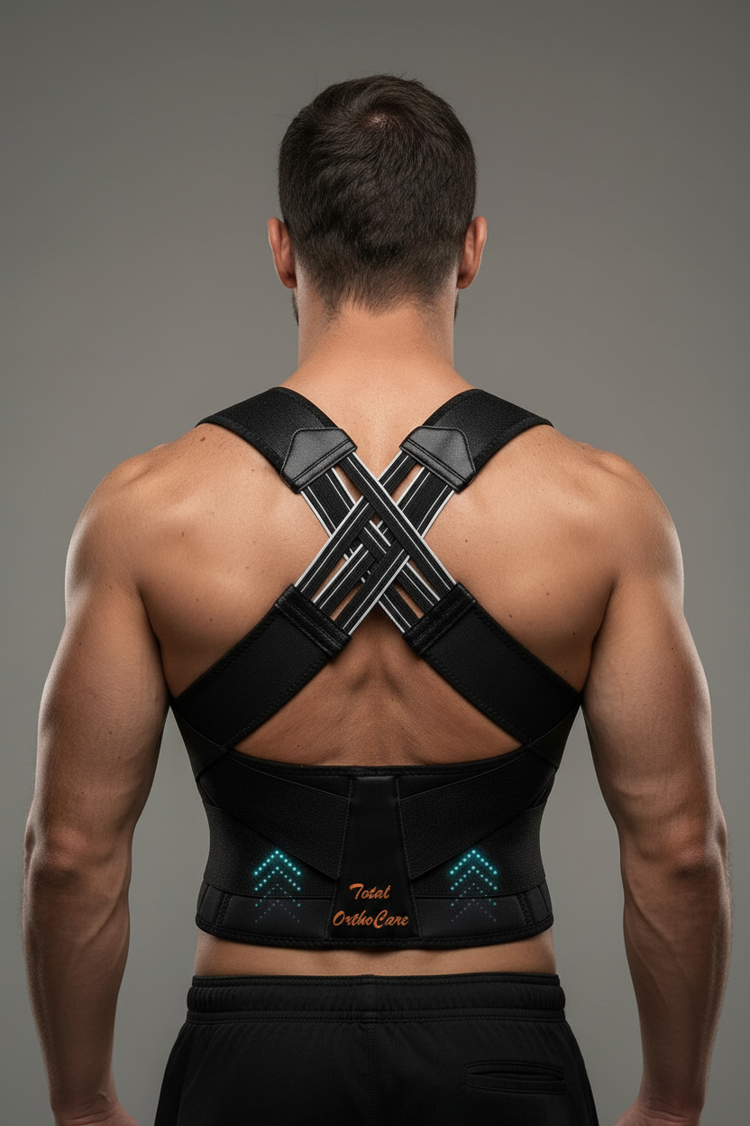 Breathable and Adjustable Posture Corrector Belt for Men and Women.