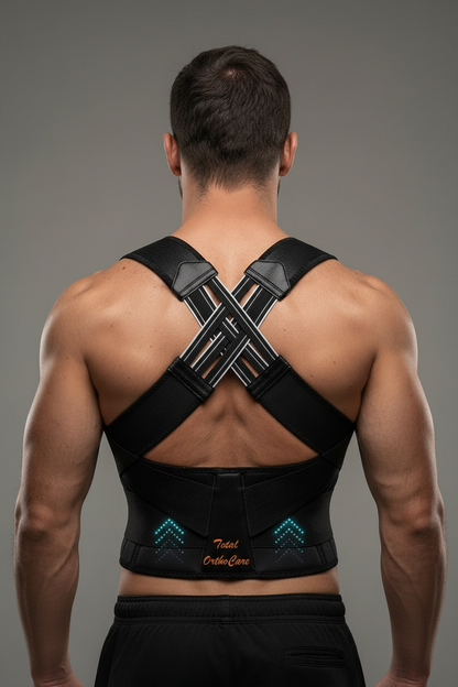 Breathable and Adjustable Posture Corrector Belt for Men and Women.