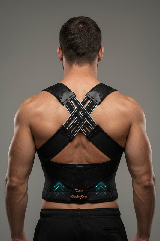 Breathable and Adjustable Posture Corrector Belt for Men and Women.