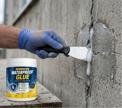 Transparent waterproof glue