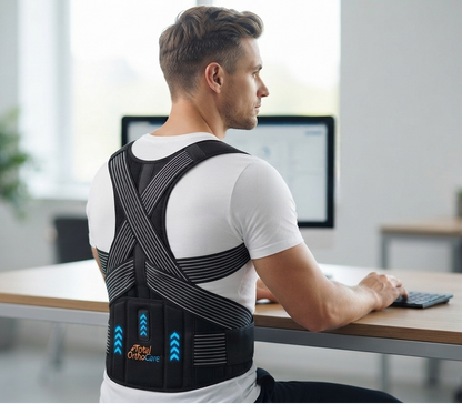 Breathable and Adjustable Posture Corrector Belt for Men and Women.